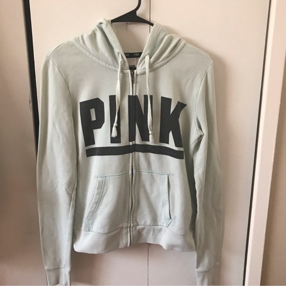 Pink Victoria’s Secret Half Zip Up Sweatshirt